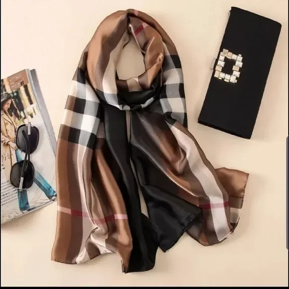 Miss Bella - Brown Women Long Shawl Wrap Scarves - Picture 1 of 4